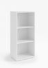 OFFICE LINE Aktenregal in Weiß - Halbhohes Standregal mit 3 offenen Fächern - Modernes Büromöbel Komplettset - 52 x 114 x 35 cm (B/H/T) Bild 2