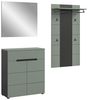 Garderoben-Set >Canu< in Basalt Grau / Smoke Green - 175x190x37cm (BxHxT) Bild 3