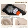PawHut Tierbett Hundesessel mit Holzbeine, Hundbett mit Stauraum, Samt, Beige 80 x 40 x 46 cm Bild 5