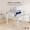 JUMMICO HöHenverstellbarer Schreibtisch Weiß 180x85 cm L-förmiger Schreibtisch Höhenverstellbar Elektrisch,Ergonomie Gaming Tisch mit Haken (Weiß) Bild 4