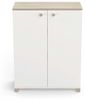 Demeyere Aufbewahrungsschrank für Wohnzimmer – 2 Türen zum Öffnen, braun, L 79,7 x P 35,1 x H 104,2 cm Bild 4