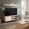 Demeyere Aufbewahrungsschrank für Wohnzimmer – 2 Türen zum Öffnen, braun, L 79,7 x P 35,1 x H 104,2 cm Bild 2