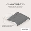 Schlafgut Woven Satin Bettwäsche|Bettbezug einzeln 135x200 - 140x200 cm| grey-mid Bild 4