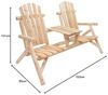 »Timber« Holzbank aus FSC® 100% Tannenholz – stabile 2-Sitzer-Bank Bild 2