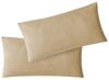 Jersey Kissenbezug, 2er Set, Baumwolle, Sand, 40x80 cm Bild 3