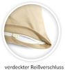 Jersey Kissenbezug, 2er Set, Baumwolle, Sand, 40x80 cm Bild 4