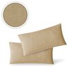 Jersey Kissenbezug, 2er Set, Baumwolle, Sand, 40x80 cm Bild 2