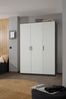 Rauch Möbel Allrounder Schrank Drehtürenschrank Kleiderschrank Weiss/Grau, 3-türig, inkl. 8 Einlegeböden, BxHxT 136 x 39 x 41 cm Bild 2