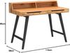 M2 Kollektion Stockholm Schreibtisch/Sekretär, Holz, Braun, L/H/T= 110 x 85 x 58 cm Bild 3