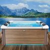 BRAST 'MSpa Oslo' Whirlpool mit LED-Beleuchtung, für 6 Personen, Sapphire & Amber mit Fester Außenwand, 160x160x65 cm Bild 1