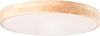 Lightbox Deckenleuchte, CCT - über Fernbedienung, LED fest integriert, warmweiß - kaltweiß, LED-Deckenlampe, 50 cm, 3800 lm, CCT, dimmbar, Holz hell/weiß Bild 2