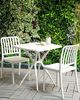 Gartenstuhl 2er Set SERSALE Kunststoff Weiß Bild 2