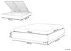 Polsterbett Leinenoptik beige mit Bettkasten hochklappbar 160x200 cm DINAN Bild 3