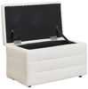 Hocker mit Stauraum Kunstleder weiß MICHIGAN Bild 5