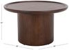 SAFAVIEH Modern Akzenttisch aus Holz, Braun, 71 x 71 x 40 Bild 3