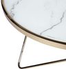 Beliani 'Meridian II' Couchtisch, Glas/Metall, Gold, 80 x 40 cm Bild 4