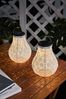 Pauleen LED Solarleuchte Sunshine Blaze Lampions Solar weiß Tyvek Vlies, LED fest integriert, Laterne, 2er-Set Bild 4