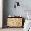 Nachttisch Hatto Eiche 78 x 55.2 cm mit 2 Schubladen Vicco Bild 2