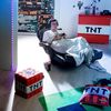 MINECRAFT - Gaming-Sessel, Sessel, Drehstuhl mit verstellbarer Fuß- und Rückenlehne Bild 2