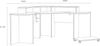 FORTE Tezaur Schreibtisch, Holzwerkstoff, Schwarz, 160 x 91,1 x 160 cm Bild 2
