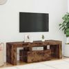 vidaXL TV Schrank mit LED-Leuchten Lowboard TV Möbel Tisch Sideboard Fernsehtisch Fernsehschrank HiFi-Schrank Räuchereiche 120 x 35 x 40 cm Bild 2