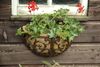 Rustikale Wandschale Blumenschale Pflanzschale Halbrund Gusseisen 35x18cm Bild 2