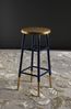 SAFAVIEH Glam Bar & Counter Stool, in Navy and Gold Bild 2