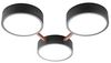 LED Deckenleuchte, schwarz, Holz-Optik, dimmbar, L 45 cm Bild 1