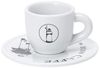 BIALETTI Espressotasse Carosello, 8-tlg, Porzellan, mit dem unverwechselbaren Bialetti-Männchen, 8-teilig, je 80 ml Bild 3