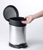 Curver Tretmülleimer Deco Oval 5L Silbern 443827 Bild 3