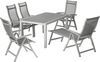 Dehner Klappsessel Chicago, ca. 110x63. 5x67. 5 cm, Textilene/Aluminium, grau Bild 4