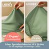 Laleni Premium Spannbettlaken für Beistellbett 50x89 cm - Oeko-Tex Zertifiziert, 100% Baumwolle, atmungsaktives Spannbetttuch Jersey Baby, 150 g/m², Summer Green - Grün Bild 4