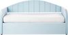 Tagesbett EYBURIE 90 x 200 cm Samtstoff Hellblau Bild 5