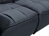 Vente-unique - Ecksofa mit Relaxfunktion verstellbar - Samt - Anthrazit - ALFORD Bild 5