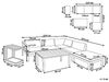 Lounge Set Aluminium Beige-Grün MESSINA Bild 3