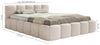 Selsey Polsterbett 180x200 cm Modernes Bettgestell mit Lattenrost Elegantes Design in Hellbeige Szenil Toronto Robuster Holzrollrost für Komfort Bodenschonende Kunststoffgleiter Max Belastung 250 kg Bild 2