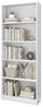 Dmora Boston Bücherregal, linear mit 4 Ebenen, für Büro oder Schlafzimmer, modernes Bücherregal, 80 x 28 x 201 cm, Weiß Bild 3