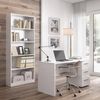 Dmora Boston Bücherregal, linear mit 4 Ebenen, für Büro oder Schlafzimmer, modernes Bücherregal, 80 x 28 x 201 cm, Weiß Bild 4