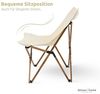 deluxe4home Klappstuhl Campingstuhl in Creme I Faltbarer Stuhl Aluminium I Faltstuhl, inkl. Tragetasche Bild 5