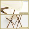 deluxe4home Klappstuhl Campingstuhl in Creme I Faltbarer Stuhl Aluminium I Faltstuhl, inkl. Tragetasche Bild 4