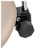 Physa Drehstuhl Sattelstuhl Sattelhocker mit Lehne Rollhocker Creme & Silbern, Creme­far­ben, Silbern Bild 4