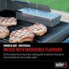 Weber Räucherbox (24 x 12 x 5 cm), aus langlebigen Edelstahl, mit Lüftungschlitzen, einfaches befüllen von Räucherchips, passend perfekt für Gas Grills, Smoken, Räuchern - Silber (7576) Bild 4