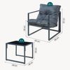 Loungeset Karg 3-tlg. Dunkelgrau [casa. pro] Bild 4