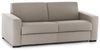Talamo Italia 3-Sitzer Elisabetta Schlafsofa,Wohnzimmersofa,Made in Italy,Drehbare Öffnung mit Matratze und Netz inklusive,aus gepolstertem Stoff,mit schmalen Armlehnen,cm: 200x95h90,Farbe Taubengrau Bild 3