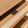 hjh LIVING Kommode mit Rattangeflecht 80 x 40 x 90 cm BOHEO K Schrank mit 3 Schubladen, Schubladenkommode mit viel Stauraum, Eiche-Optik Bild 5