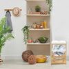 osoltus Badregal Tablett Regal Sonderborg aus Bambus und Holz Weiß Bild 5