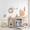 osoltus Badregal Tablett Regal Sonderborg aus Bambus und Holz Weiß Bild 2