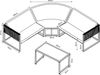 Loungeset Karg Dunkelgrau/Rattanoptik [casa. pro] Bild 3