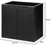 Waschtisch Skelbolu mit Türen 60x71x40 cm Schwarz/Eicheoptik [en. casa] Bild 2