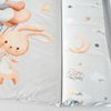 Wickelauflage Wickelkommode Auflage Baby 75x72 cm - Wickelmatte Wickeltischauflage Wasserfest Wickelunterlage Weich Kaninchen Bild 5